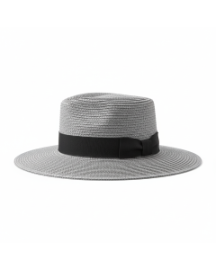 Chapeau de paille Panama Été - Gris chiné
