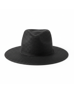 Chapeau de paille Panama Été - Noir