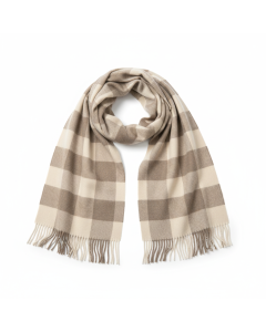 Winter tartan wool stole