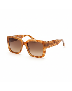 Lunettes oversize carrées Jackie - Camel