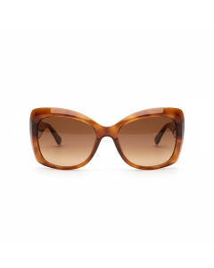 Lunettes papillon en acétate coloré Pop - Cognac