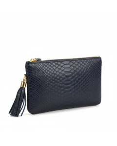 Pochette aus geprägtem Python-Leder Wild