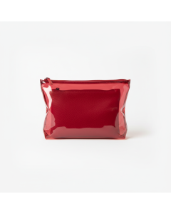 Pochette transparente en PVC Summer - Rouge