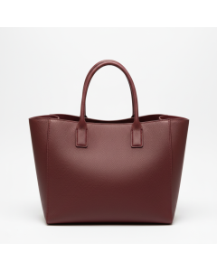 Sac cabas en cuir grainé Parisienne - Bordeaux