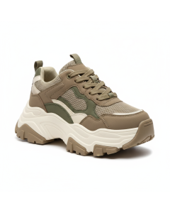 Sneaker chunky plateforme Urban Runner - Kaki - 39