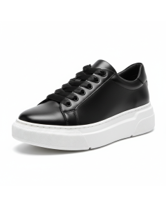 Basket cuir doré métallisé Stella - Noir - 42