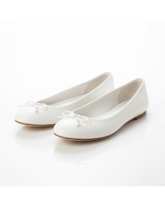Ballerine en cuir nappa nœud Classique