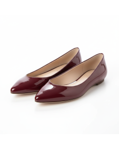 Ballerine bout pointu vernie Chic - Bordeaux - 35