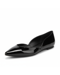 Ballerine bout pointu vernie Chic - Noir - 35
