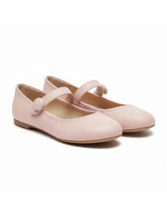 Ballerine Mary Jane bride Rétro - Rose poudré - 44