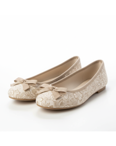 Ballerina aus bedrucktem Canvas Liberty