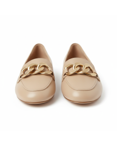 Loafer-Ballerina mit Kette Luxe