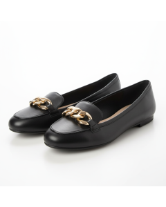 Ballerine mocassin à chaîne Luxe - Noir - 37