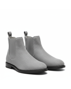 Bottine Chelsea en cuir Classic - Gris chiné - 45