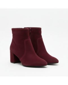 Femme suede heeled ankle boot