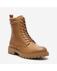 Bottine combat lacets Rock - Camel - 43