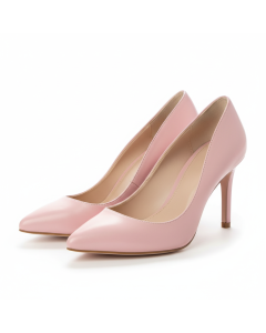 Escarpin classique cuir noir Diva 85 - Rose poudré - 43