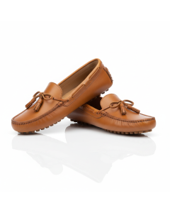 Mocassin en cuir souple Driver - Cognac - 43