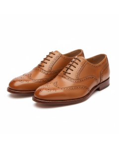 Richelieu en cuir bicolore Gentleman - Camel - 36