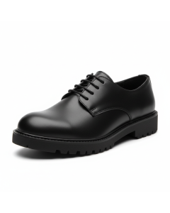 Derby femme en cuir vegan Equal - Noir - 42