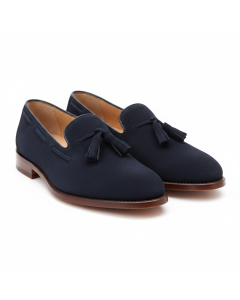 Veloursleder-Mokassin mit Quasten Tassel