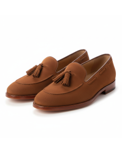 Mocassin en daim à glands Tassel - Cognac - 38