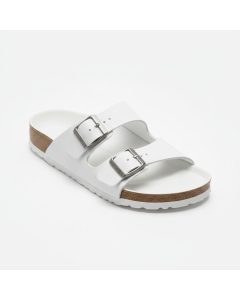 Claquette en cuir à boucle Spa - Blanc - 43