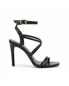 Sandale à talon cuir Eleganza - Noir - 42
