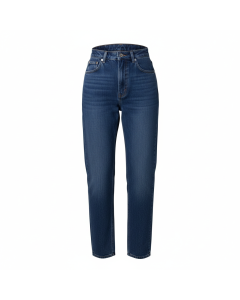 Jean mom taille haute Vintage - Bleu marine - 40