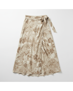Printed wrap midi skirt Exotique