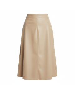Vegan leather A-line skirt Audace
