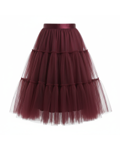 Jupe tutu en tulle Ballerine - Bordeaux - 36