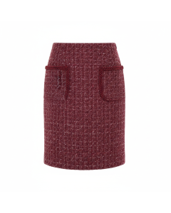 Bouclé tweed straight skirt Parisienne