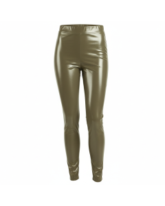 Legging façon cuir Glam Rock - Kaki - 42