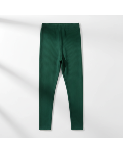 Legging côtelé basique Essential - Vert sapin - 34