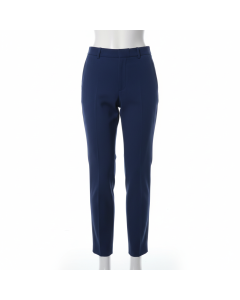 Pantalon cigarette 7/8 en crêpe Bureau - Bleu marine - 40
