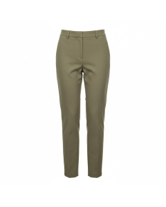 Pantalon cigarette 7/8 en crêpe Bureau - Kaki - 40