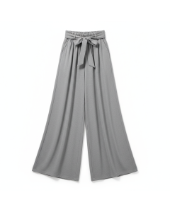 Pantalon palazzo fluide Liberté - Gris chiné - 36
