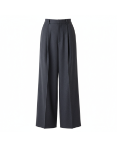 Pantalon habillé à pinces Tailleur - Bleu marine - 42