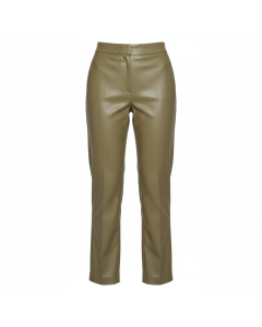 Pantalon en cuir vegan Rebel - Kaki - 44