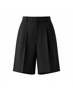 Short tailleur à pinces Élégance - Noir - 36