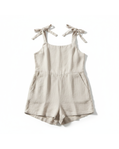 Kurzer Overall aus Leinen Vacances