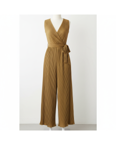 Combinaison palazzo plissée Lumière - Kaki - XL