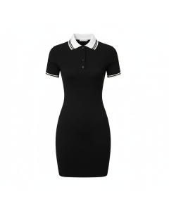 Polo knit mini dress Sporty Chic