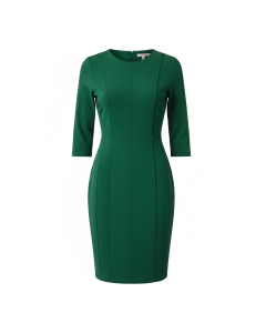 Robe fourreau en jersey Silhouette - Vert sapin - XL