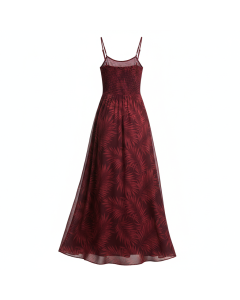 Fließendes Maxikleid Tropenprint Calypso