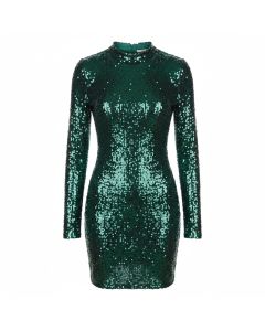 Robe fourreau pailletée Midnight - Vert sapin - S