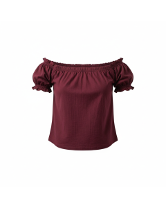 Top à épaules dénudées Capri - Bordeaux - S