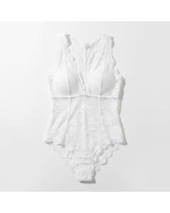 Square-neck ribbed body Silhouette