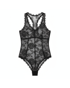 Body en dentelle Désir - Noir - XS